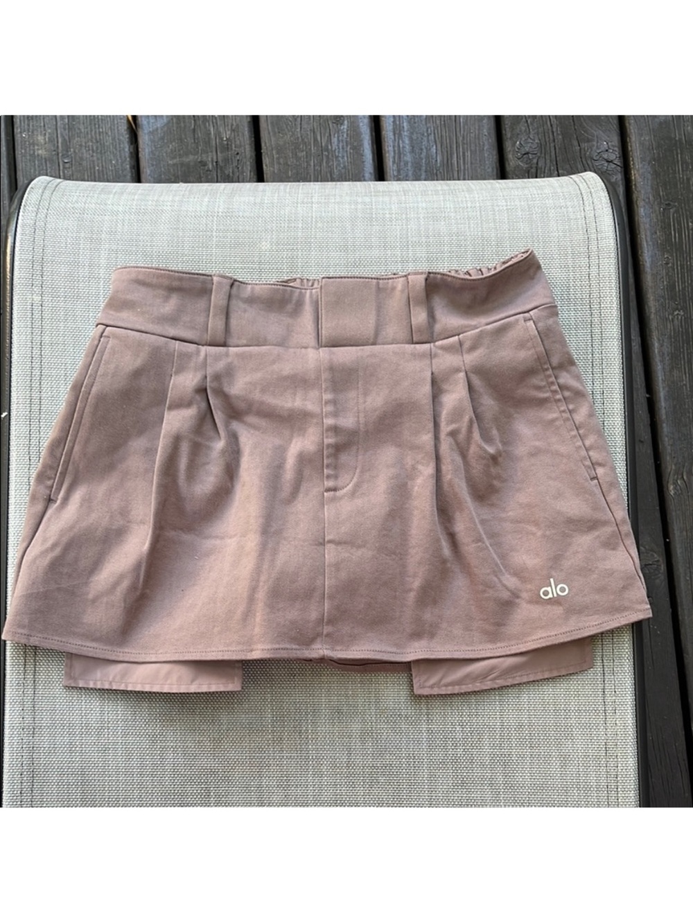 ALO Good Days Mini Skirt Mushroom - Picture 4 of 6